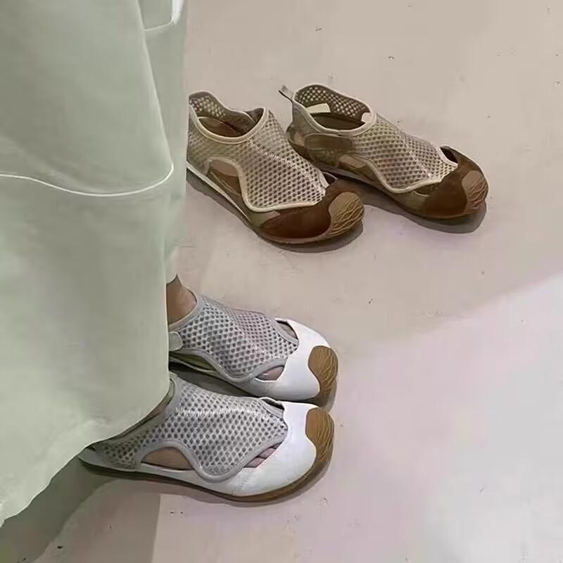 

Fashion Niche Design Wrapped Headband Back Trip Strap Sandals 2025 New Spring and Autumn Sneakers 40