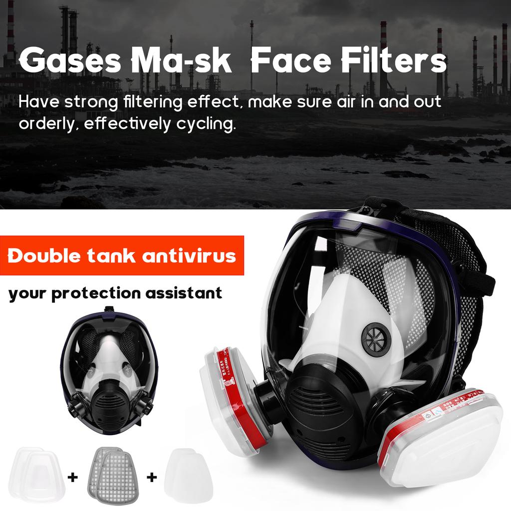 Gases Ma-sk Chemical Sprays Paint Anti-formaldehyde Activated Carbon Ma-sk Silicone Full Face