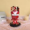 Glass cover exquisite ornament eternal dried flower rose soap bouquet Qixi Festival Valentine's Day birthday gift for boyfriend and girlfriend