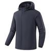 Men's New Three-bar Velvet Cotton-padded Jacket, Large-size Water-proof Warm Cotton Clothes Can Be Printed with OO.