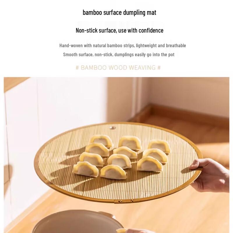 Bambusgewebte Teigtaschen-Trockenmatte