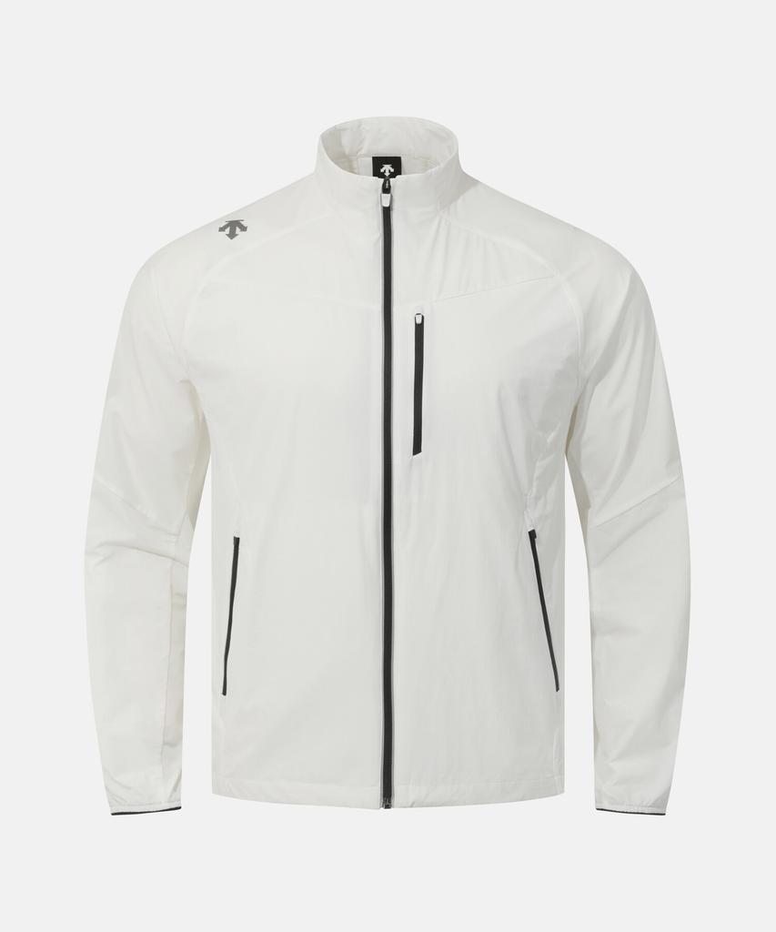 Descente Running Stretch Woven Zip-Up Jacket White Sr221Rwt41