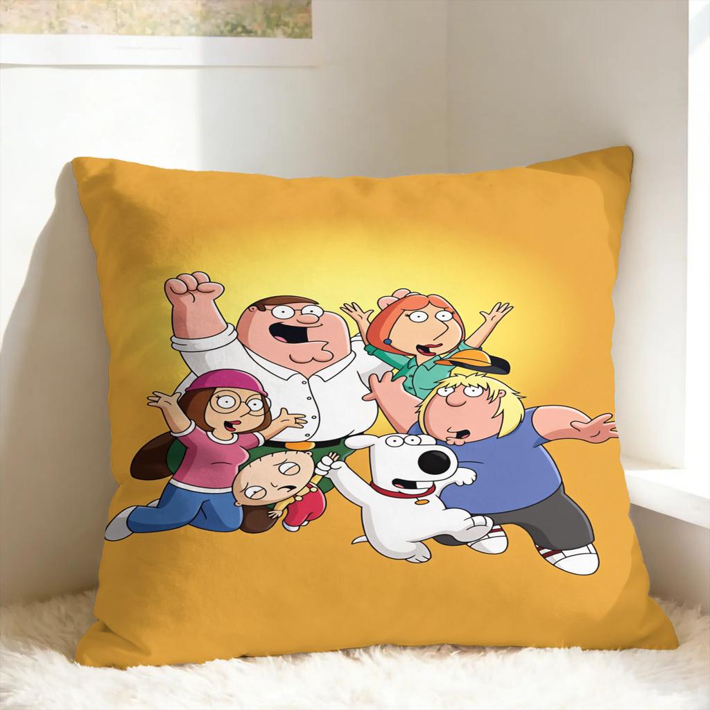 Pillow Cover F-Family Funny Guys Morden Pillow Case For Sofa Home Decor Pillowcases