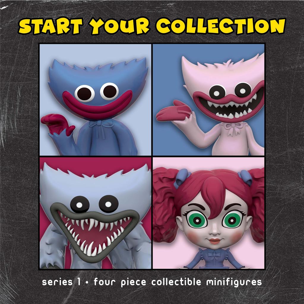 Poppy Playtime - Vintage Collector Figure Pack (4 Exclusive Minifigures, Series 1) [Officially Licensed], (FP7702).