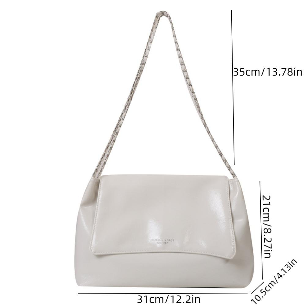 PU Leather Handbags Square Underarm Bags All-match Chain Single Shoulder Bag Outdoor