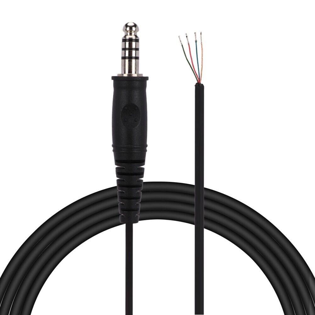 Headsets For Helicopter Adapters Headphone Replacement Cable Accessories Aviation Headset DIY Replacement Line
