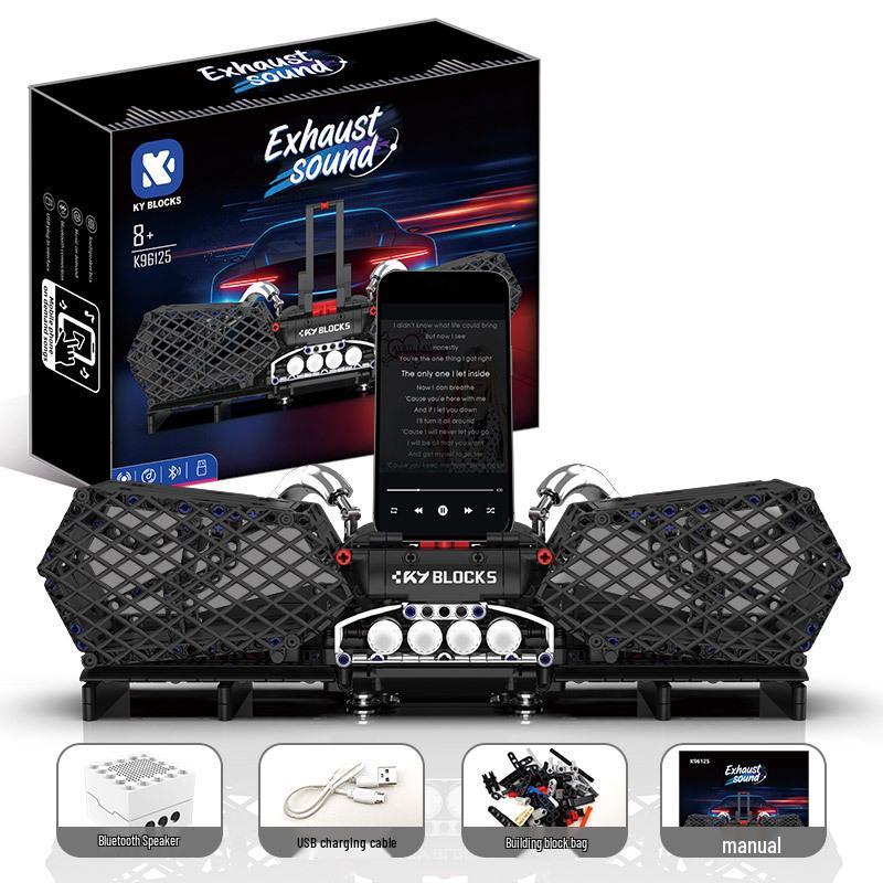 Конструктор гитары с возможностью подключения по Bluetooth - Многофункциональный декор и креативный набор игрушек