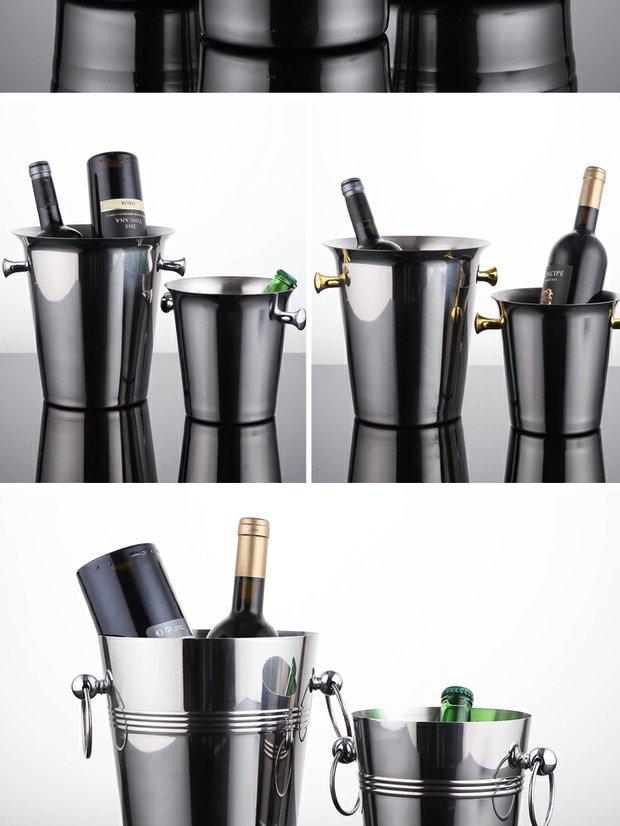 Stainless Steel Ice Bucket for Bar - Champagne & Beer Cooler