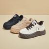 Winter velvet new ins female students platform heightening board shoes casual warmth XW