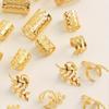 40PCS Gold and Silver Dreadlocks Beads Metal Cuff Clips Hair Braid Tubes  for Braids