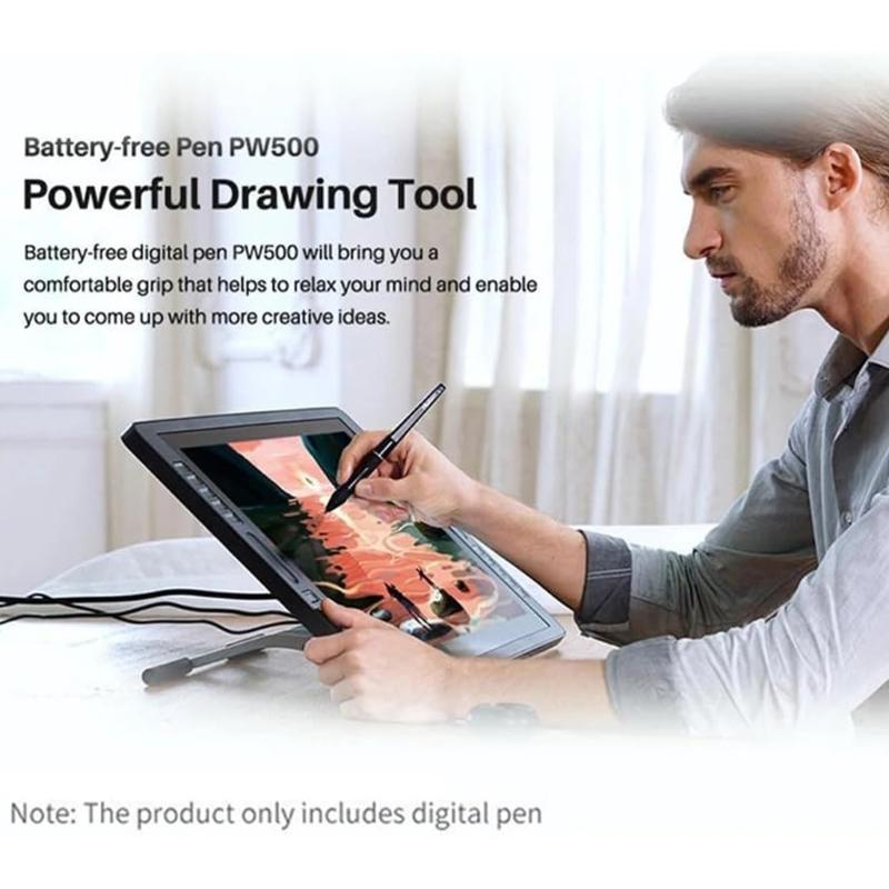 Penna Stilo Ergonomica PW500 per Tablet KAMVASPro22 per Migliorare il Controllo Artistico Penna Stilo per Illustratori Professionisti