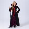 Halloween Mittelalterlich Vintage Kinder Vampirkönigin Böse Hexe Kleid Bühnenshow Kostüm