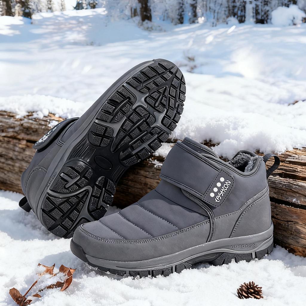 Super Warm Winter Shoes Men Boots With Fur Plus Size Snow Boots For Unisex Fashion Outdoor Sneakers Women Ankle Boots Commute