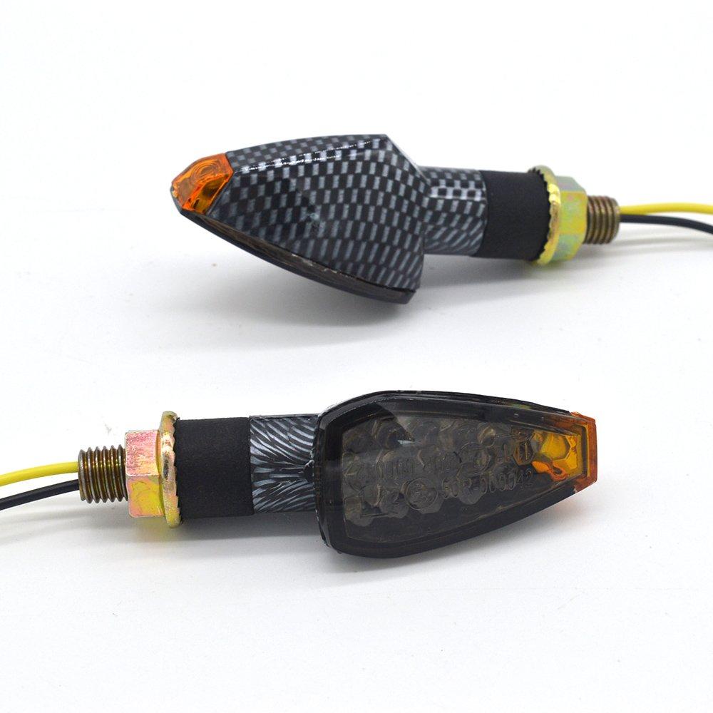 evomosa Turn Signal Lamp, Turn Light, LED, Motorcycle, Double-sided Luminous, Universal, Front and Back,
