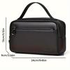 Sacs à main élégants et légers de couleur unie pour hommes, Sacs portables décontractés à fermeture éclair pour les trajets quotidiens, les voyages en plein air
