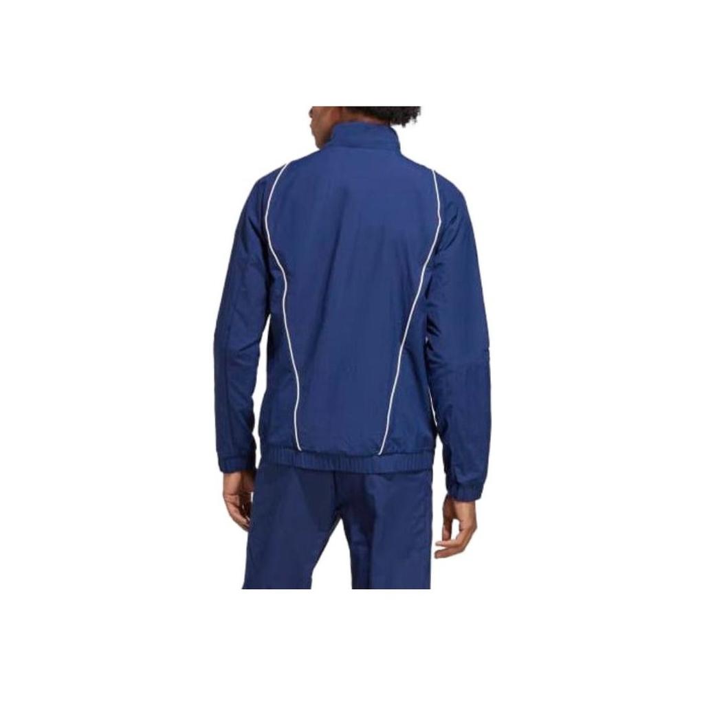 Adidas Italy Tiro 23 Presentation Jacket Logo Print Retro Sports Stand Collar Zip Long Sleeve Jacket Men Jacket Blue HS9872