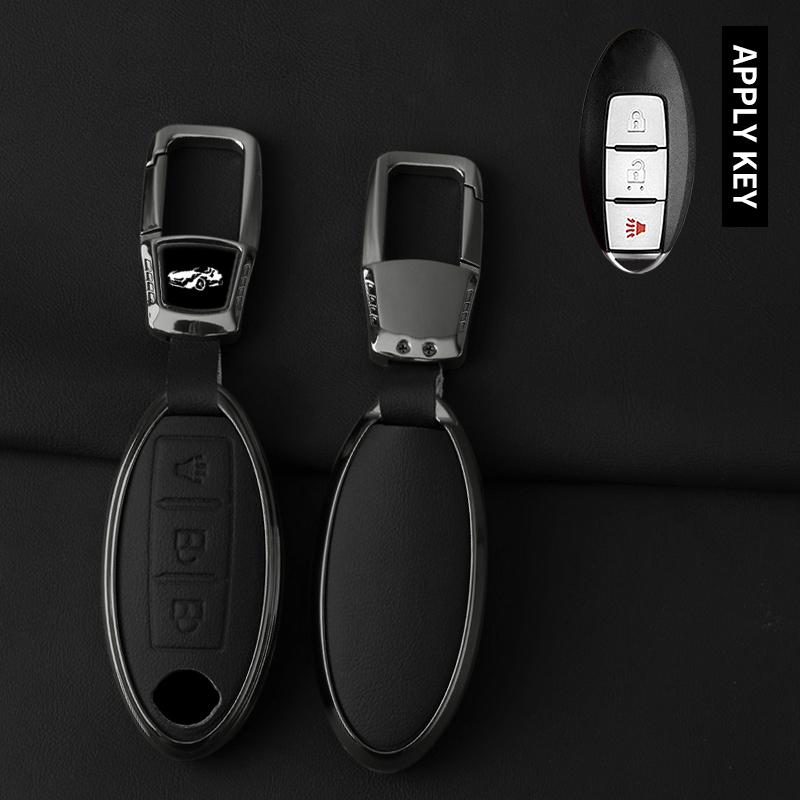 

Interior Mouldings Car Metal Key Case Cover For Nissan Qashqai X-Trail T32 Juke J10 J11 Kicks Tiida Pathfinder Note For Infiniti