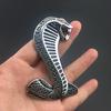 Serpiente Cobra Metálica 3D Cobra Emblema 3D Pegatina Metal Auto Coche