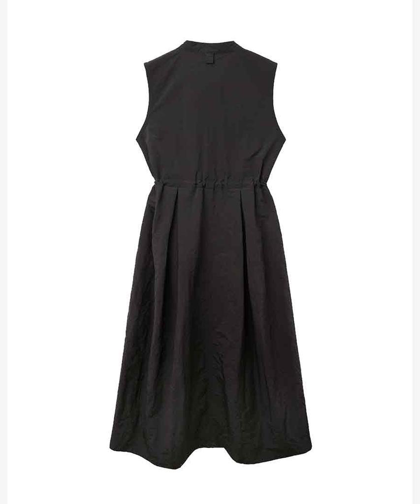 Lense Multi-Pocket Long Dress Black