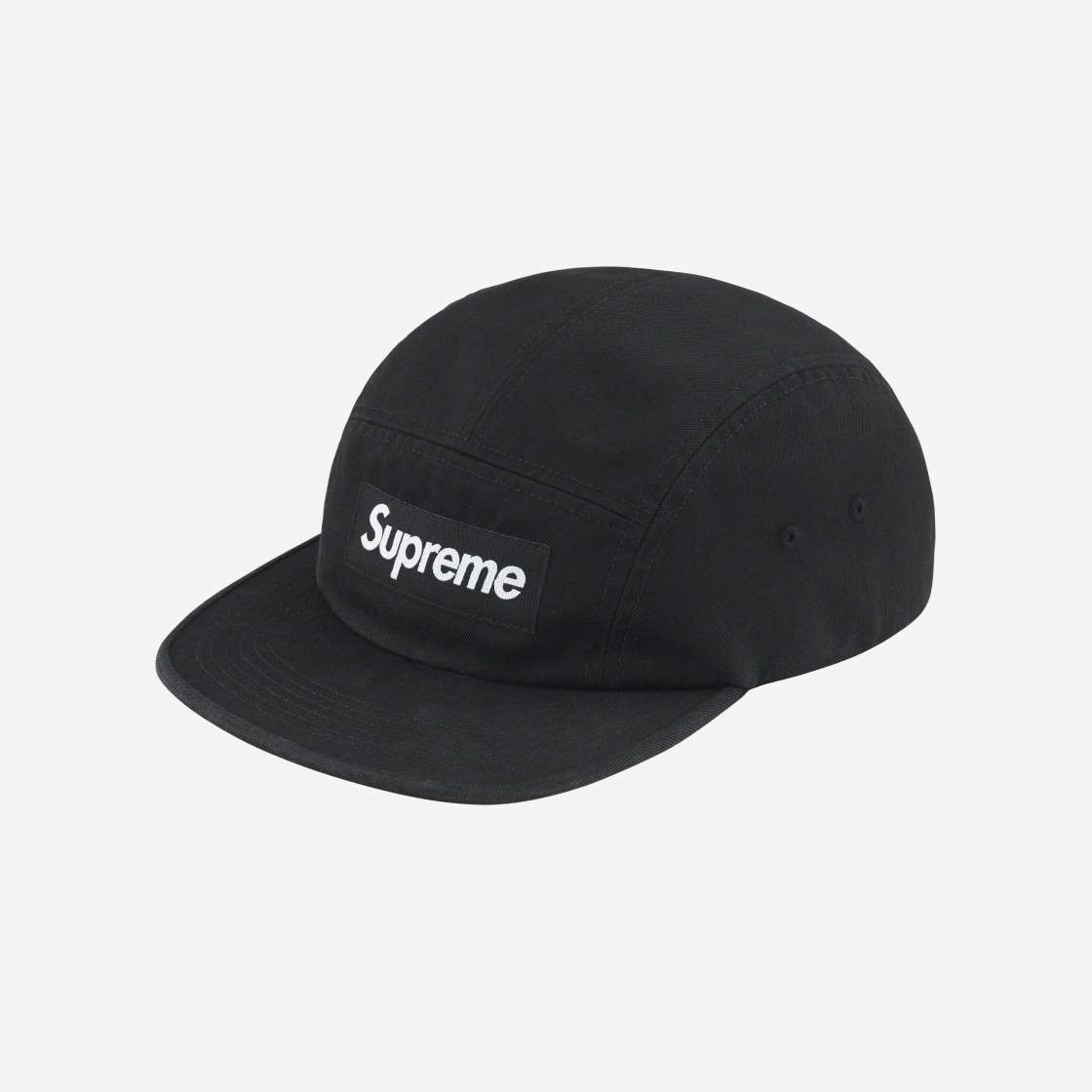 

Supreme Washed Chino Twill Camp Cap Black 23FW -