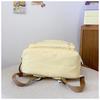 Japanese & Korean Style Cute School Backpack with Bow - Versatile for Middle & High School Students, Casual & Simple Solid Color Design