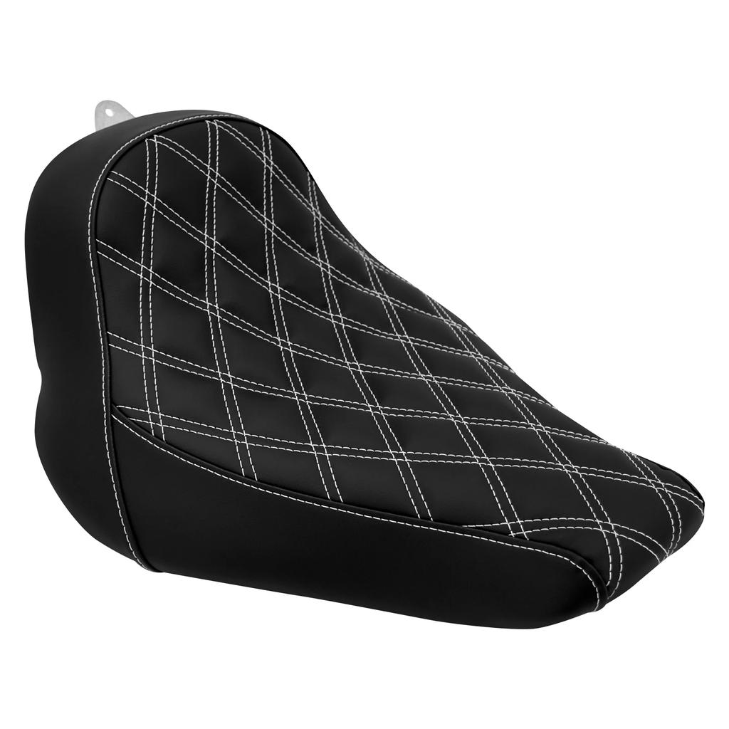 Motorcycle Driver Solo Seat Low Profile Pillion Cushion Seat For Harley Softail Breakout FatBoy Street Bob Standard Deluxe 18-Up