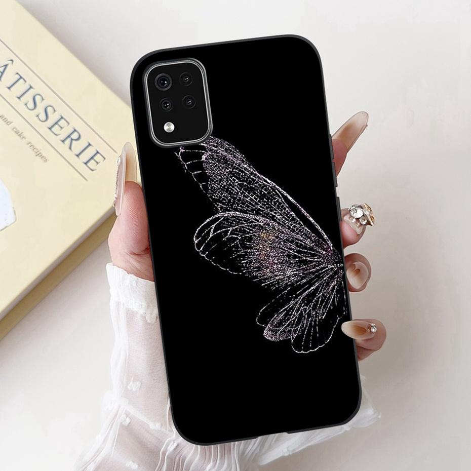 Beautiful Floral Painting Phone Case For LG K42 K52 K62 2020 Black Silicone Soft Cover For LG K62+ K52 (Brazil) Cases Bumpers