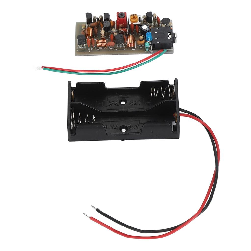 FM Transmitter Board Kit Adjustable Volume Wireless Microphone Transmitter Module Kit for DIY Campus