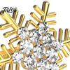 Rhinestone Table Settings Snowflake Napkin Ring, Metal Holder, Winter Decorative Rings Holiday Ring for Christmas Dinner Decor Wedding