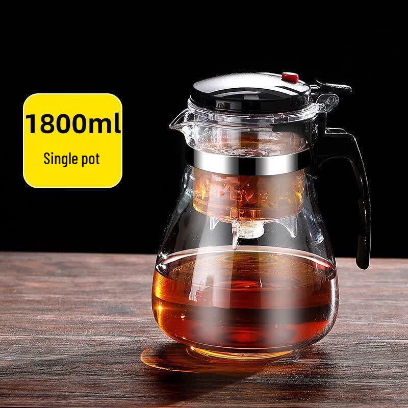 High-Temperature Glass Infuser Teapot