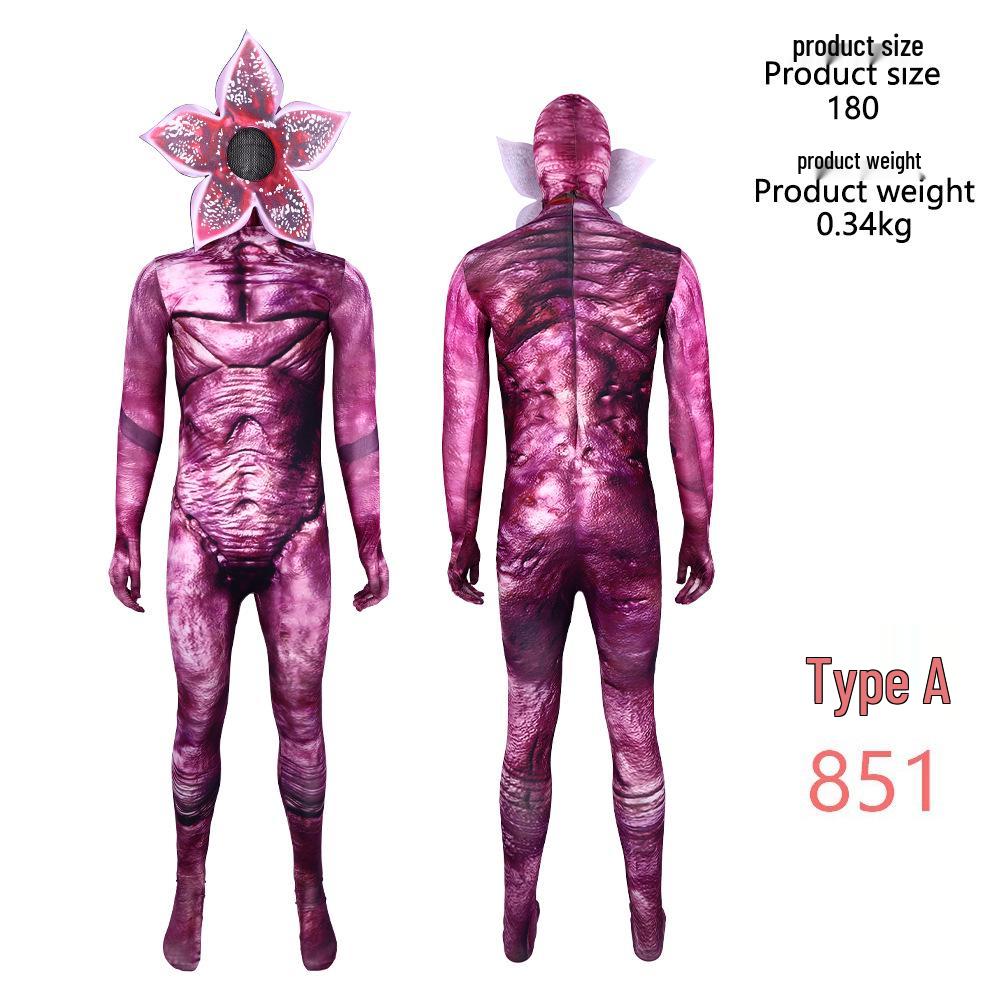 Stranger Things Man-Eating Plant Halloween Cosplay Jumpsuit