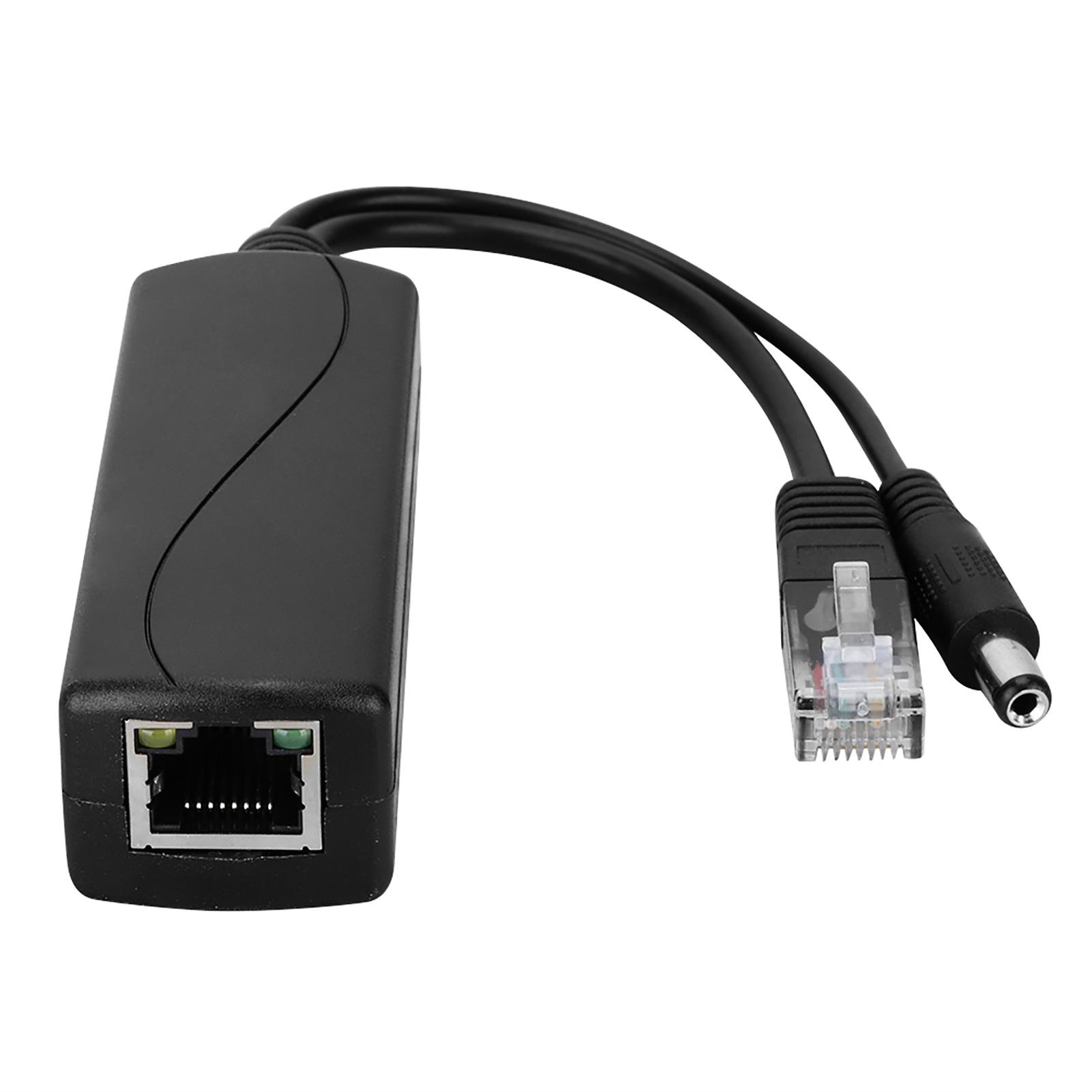 

48V to 12V POE Connectors Adapter Cable Splitter Injector Power Supply for Huawei Hikvision