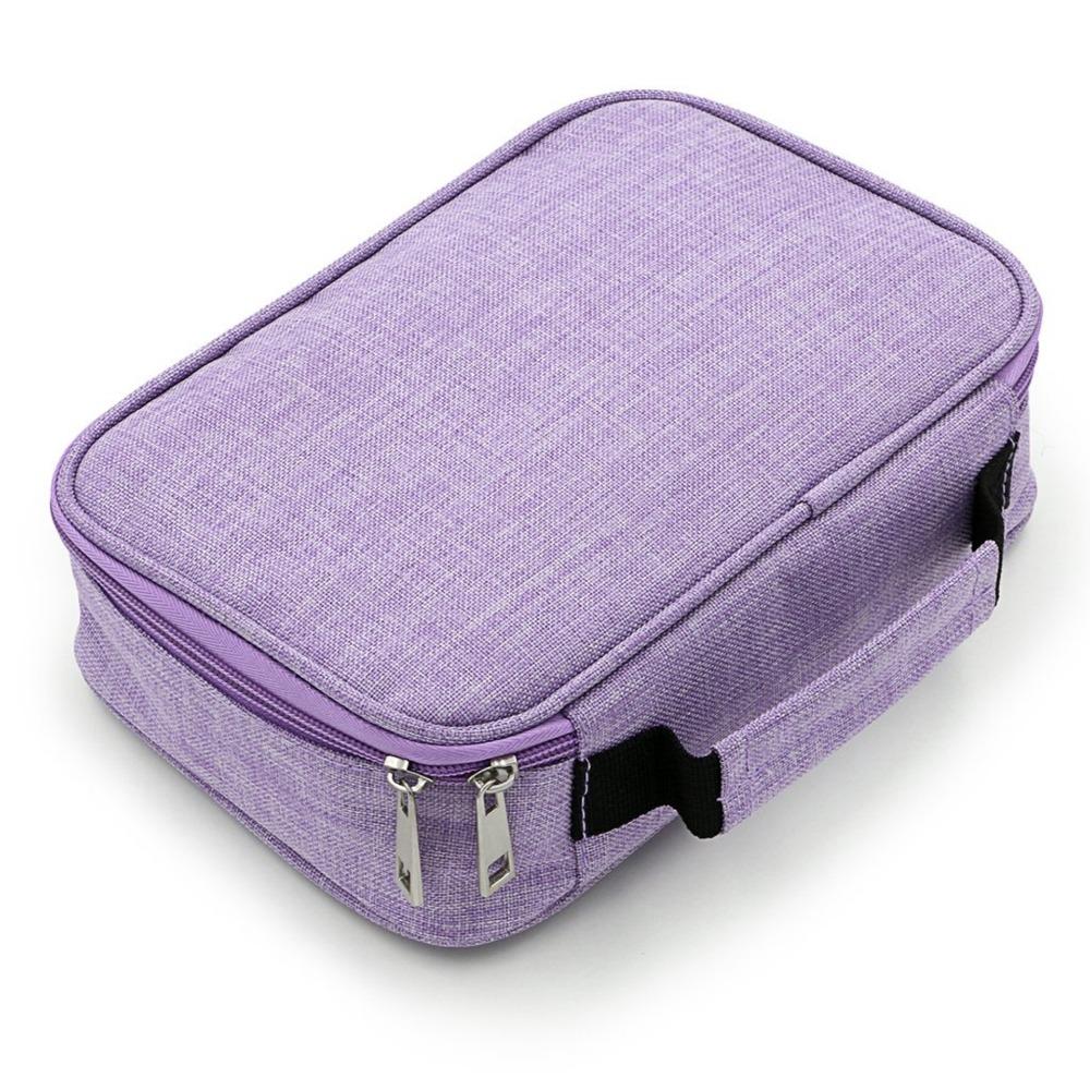 72 Hole Art Storage Pen Case Aesthetic Oxford Cloth Pencil Case Classified Storage Box  Student