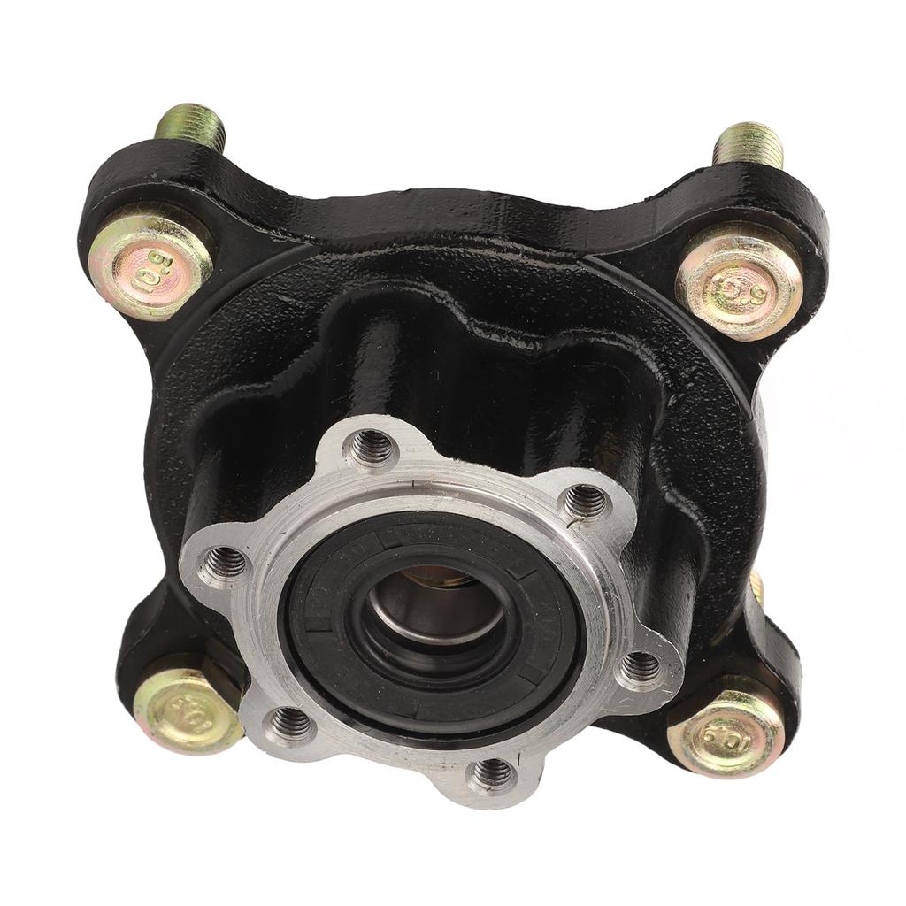 17mm Front Hub Flange Rustproof High Hardness Front Wheel Hub Flange with 4 M10 Bolts For 110cc 150cc 250cc Go Kart