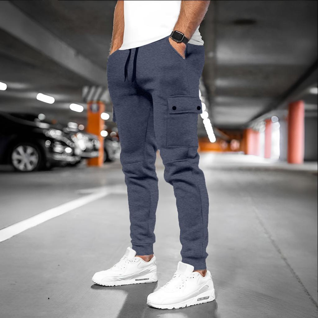 Men's Casual Loose Multi-pocket Fitness Sportswear Pants