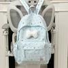 Schoolbag cute schoolbag small fresh bag girl heart polka dot bow backpack versatile high value flash student backpack