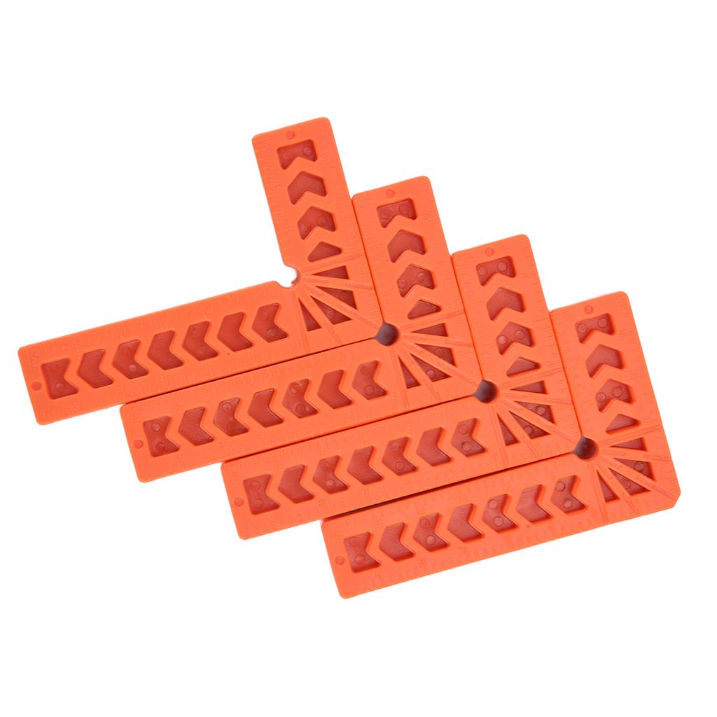 4Pcs L Type Plastic Squares Multi Purpose Strong Practicability Easy to Use Plastic Right Angle Positioner for Drawers4