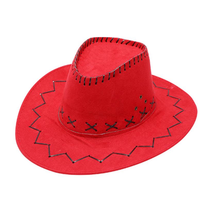 Faux Leather Suede Western cowboy Hat for Men Women Fedora Outdoor Wide Brim For Beach Travel Vacation Party Cosplay Cap Gifts