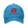 GasGas Enduro Motorrad Herren Damen Baseballkappen Mountainbike Used-Look Denim Hut Outdoor Laufen Golf Verstellbare Passform Sonnenschutzmütze
