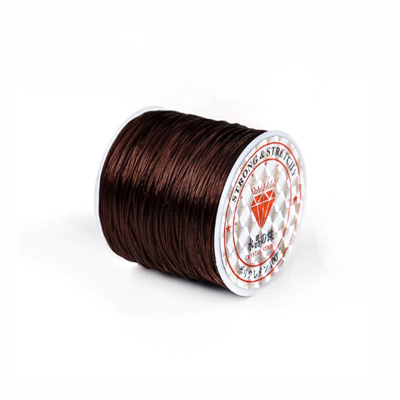 1 Roll Transparent Elastic Crystal Line Beading Cord for Jewelry Making and Garment Accessories