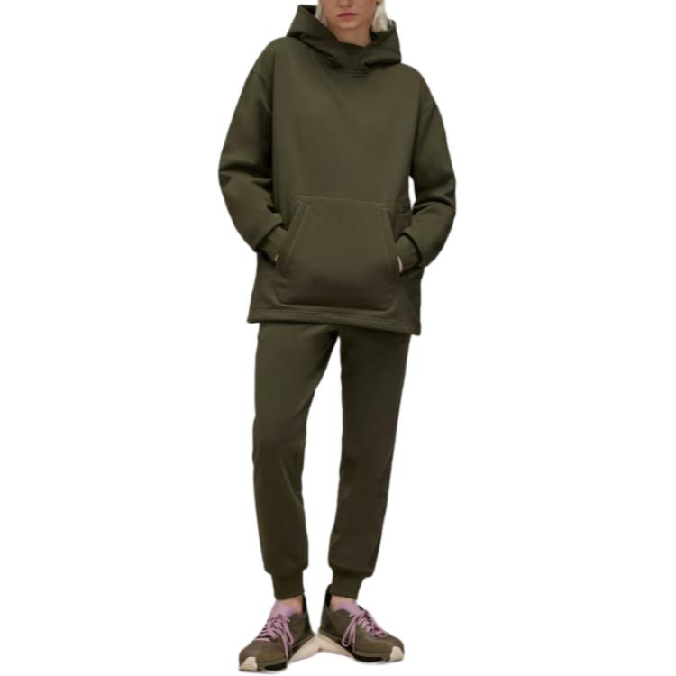 

Y-3 Solid Color Loose Fit Drawstring Cuffed Casual Pants Men pants Green JJ4217 XL