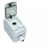 Outdoor Waterproof Single Hole Button Box Space Saving Control Switch for Exterior Security Monitoring System Power