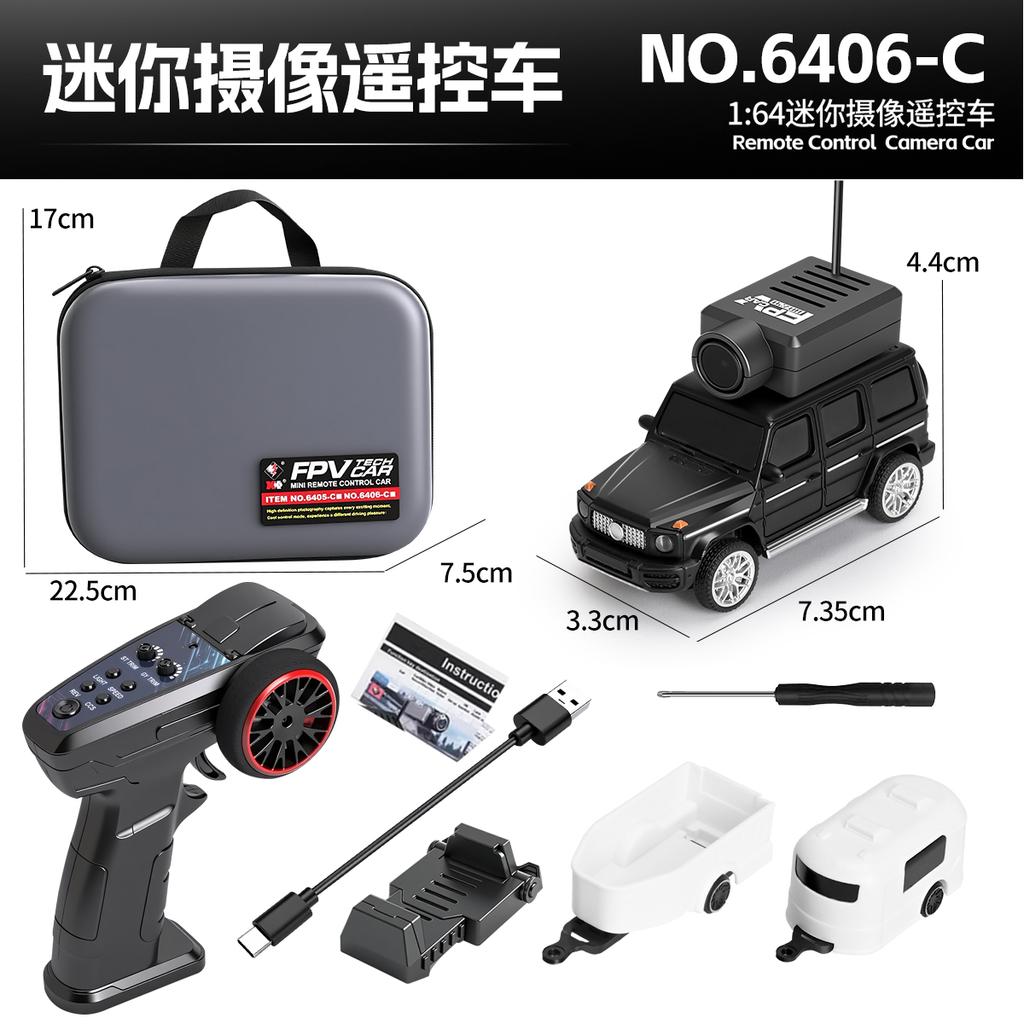 1:64 Wltoys 6405 6406 Rc Car With 720P Fpv Camera Remote Control 2.4G Mobile App Control Rc Off-Road Mini Car Desktop Toys