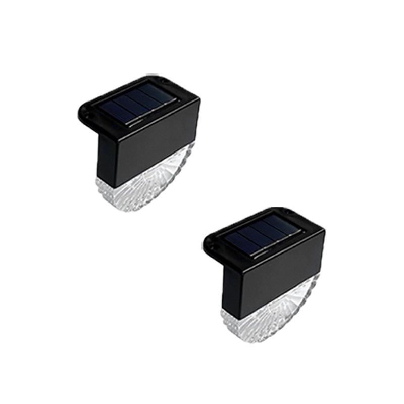 

2/4/6PCS New LED outdoor solar railing light Waterproof 6 Pack staircase fence wall step light villa courtyard rainproof corridor light 2PCS