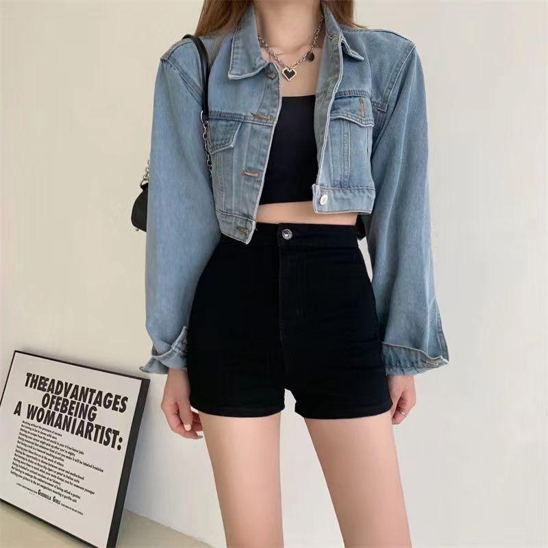

Plus Size High Waist A-line Denim Skirt Pants for Women - Retro, Slimming, Belly & Hip Covering Summer Wear 2XL [135-150 jin]