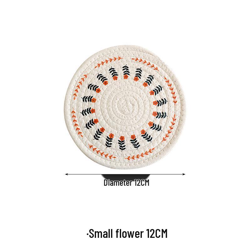 

Скандинавская хлопково-льняная изоляционная подставка: Обеденная тарелка, Тарелка, Миска, Кастрюля, Чайная чашка, Чайник и Нескользящая подставка для стола.