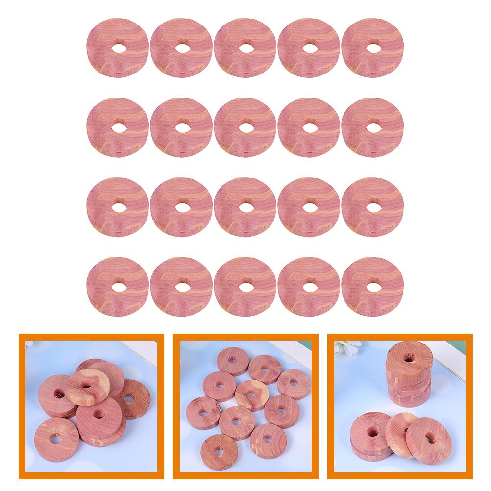 

20 шт. Натуральные ароматные блоки из кедра, защита от моли, диски для шкафа, 20 шт. шарики, полоски, кольца, декор для одежды и дома 4X4CM