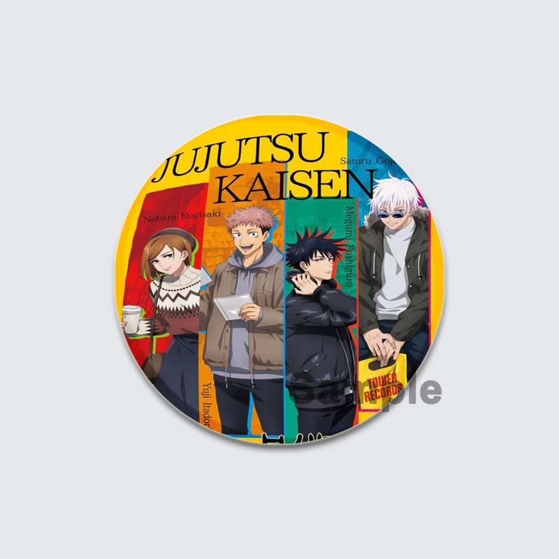 32/44/58mm Anime Jujutsu Kaisen Insigna Figura Gojo Satoru Yuji Itadori Desene animat rotund Ace lucrate manual DIY Rucsac Guler Brosa Accesorii