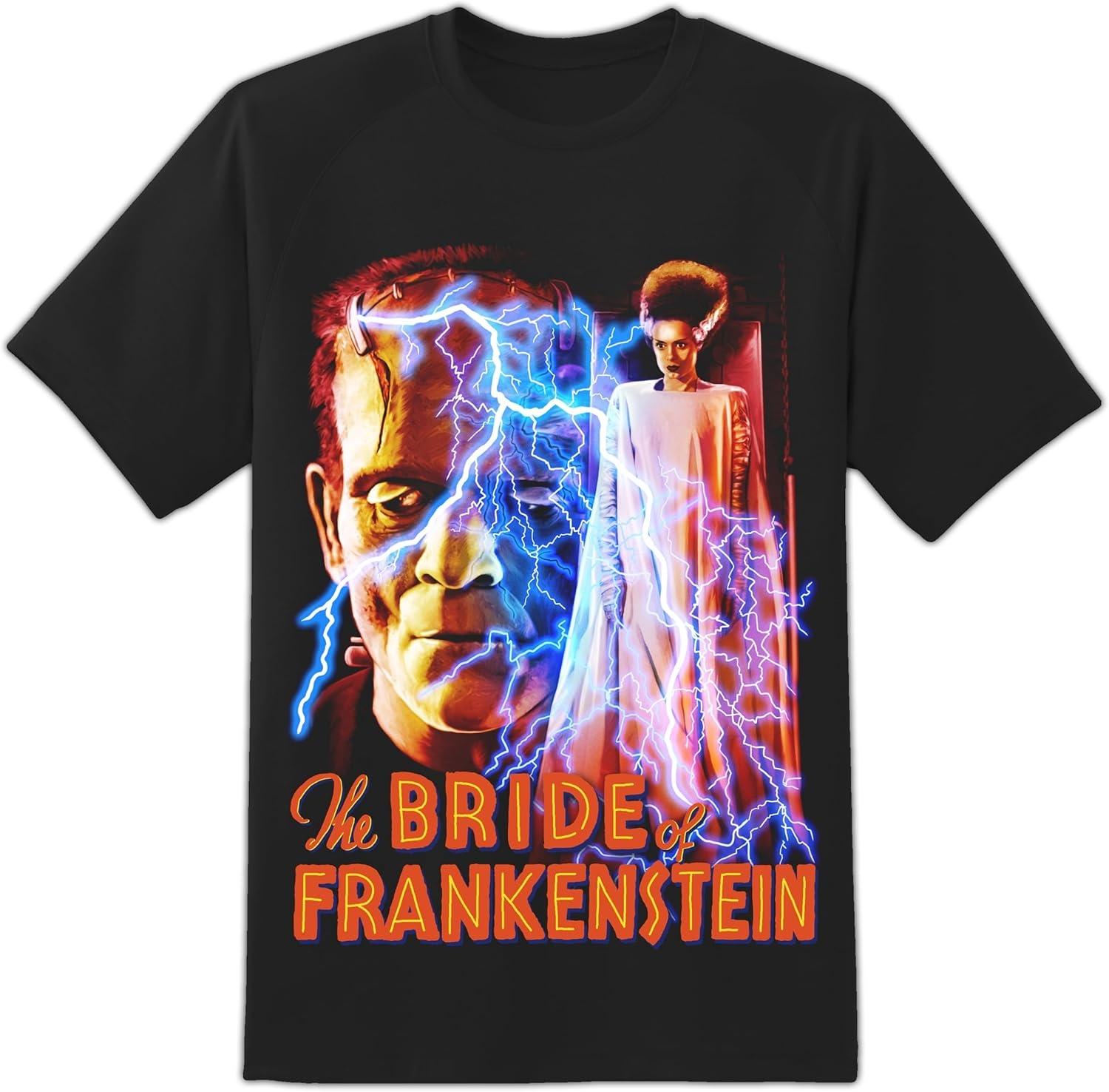 

Rock Rebel Bride of Frankenstein Movie Poster Men s T-Shirt Official Universal Monster Tee XXXXXL чорний