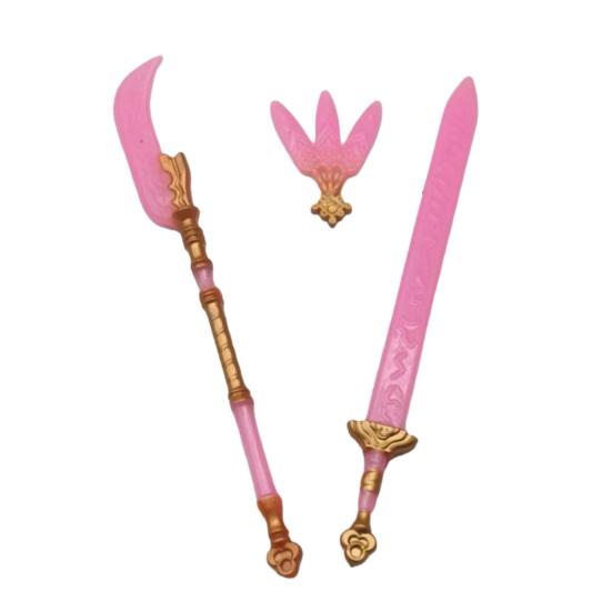 Spielhaus Spielzeug Puppen Schwerter Anime Cosplay Zubehör Dramatische Rollenspiel Requisiten Kreatives Geschenk für Puppenliebhaber